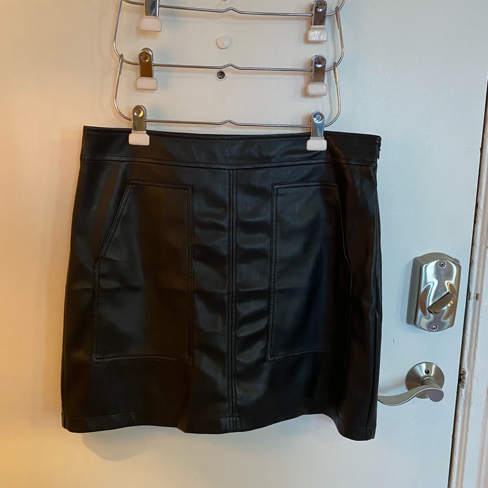 Brand new Loft faux leather skirt